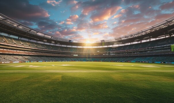 Aussie Rules Football Stadium Day