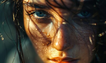 Cinematic portrait with dramatic flair