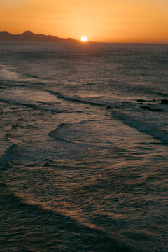 Incredible sunset in El Cotillo Fuerteventura Canary Islands