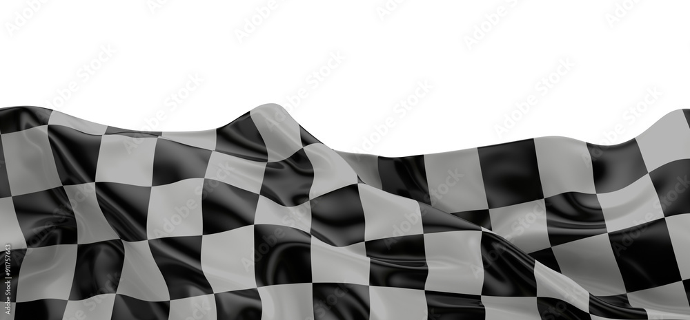 Poster background of checkered flag pattern