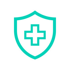 Shield with cross icon