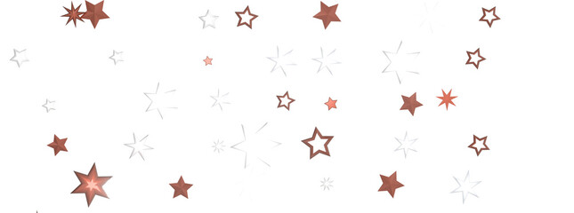 Astral Rhapsody: 3D Illustration Delivers a Captivating Gold Stars Rain