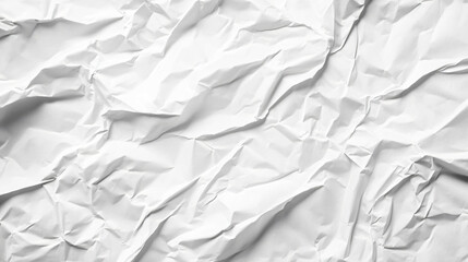 Obraz premium white crumpled and creased glued wrinkled paper poster texture background