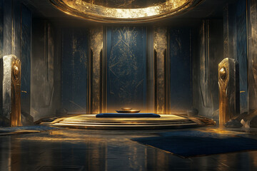 Inner Peace: Concept Art of a Psychic Training Dojo with Meditation Platforms