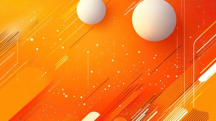 Orange-toned flat background with a tech and futuristic feel, designed in Illustrator, presenting a minimalistic and original creative style
