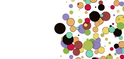 Confetti, paper triangle on the floor, fancy, colorful, celebration party