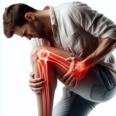 man feels pain in his bones