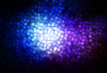 Dark Pink, Blue vector pattern in square style.