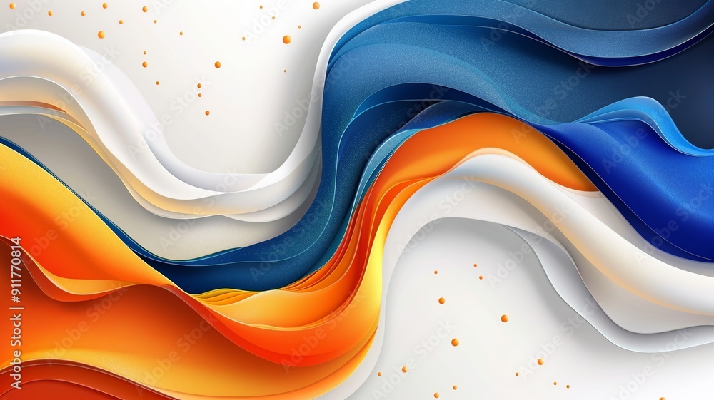 Poster this artistic representation of the indian flag features an abstract style, showcasing stylized form