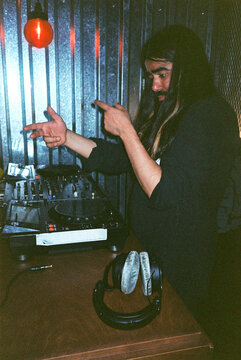 DJ at a party