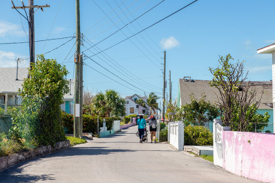 Sunny Day in New Plymouth, Green Turtle Cay in the Bahamas