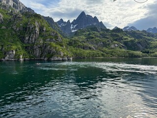 Trollfjord in Northern Norway Lofoten-Vesteralen