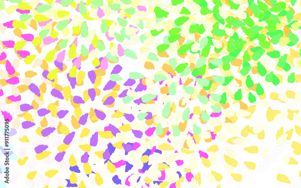 Poster light multicolor vector texture with abstract forms.