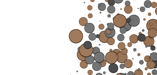Enchanting Delight: Spectacular 3D Illustration Showcasing Enchanting gold Confetti