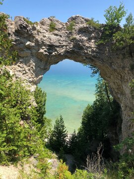 Mackinac Island arch way