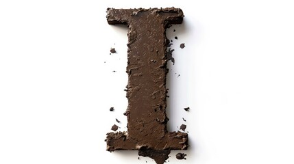 A chocolate cake baked into the shape of the letter L, perfect for special occasions