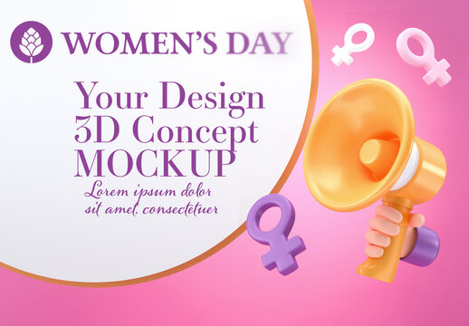 Women's Day Concept Mockup