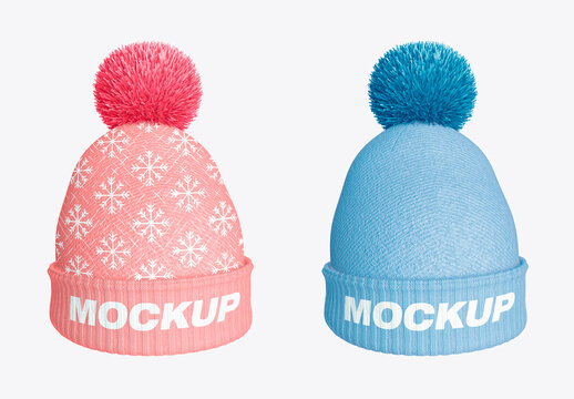 Winter Hat Mockup
