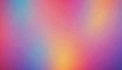 Obraz premium abstract blurred retro grainy color gradient background pink blue yellow purple orange red noise texture banner with dynamic effect created with generative ai