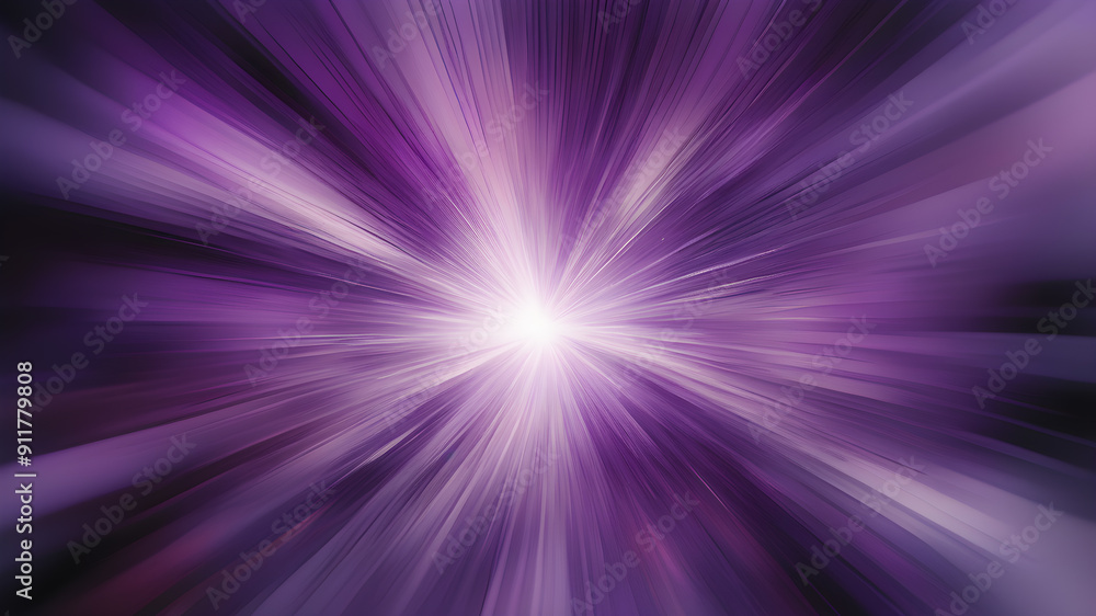 Wall mural blurred purple zoom perspective background. abstract soft explosion effect. generative ai