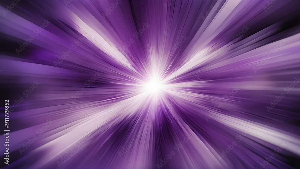 Wall mural blurred purple zoom perspective background. abstract soft explosion effect. generative ai