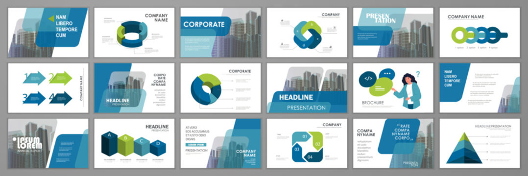 Annual report brochure set