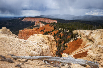 The stunning vista as seen from Yovimpa Point in Bryce Canyon National Park, Utah. You can access this from the Rainbow Point Parking Lot at the end of the Southern Scenic Drive.