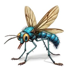 Fototapeta premium Mosquito Country animal fashion cartoon isolated whitebackground 16:9