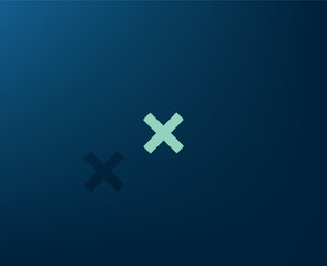 Obraz premium Vector dark color icon with shadow on blue background