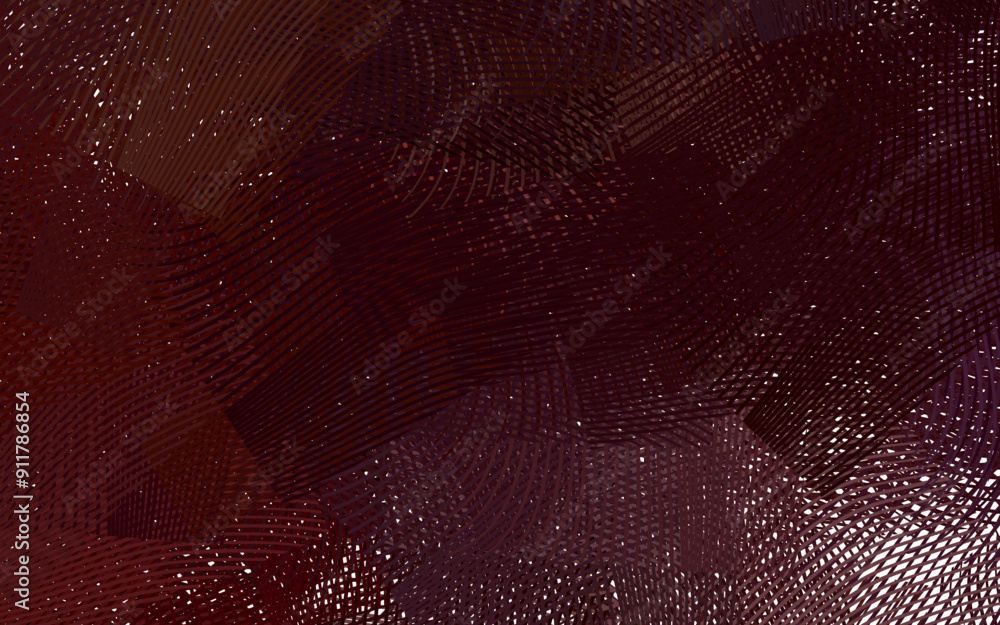 Poster dark red vector background with wry lines.