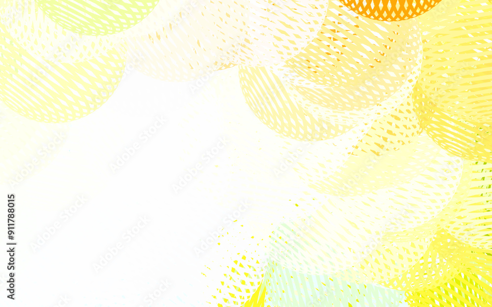 Poster light blue, yellow vector pattern with random forms.