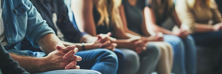 Group therapy session emphasizing mutual support through shared experiences