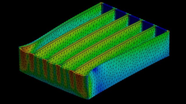 Mechanic simulation engineering - Stress and breakpoint analysis of shelf under force and moment conditions