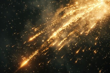 Fototapeta premium A close-up shot of a firework exploding in the night sky