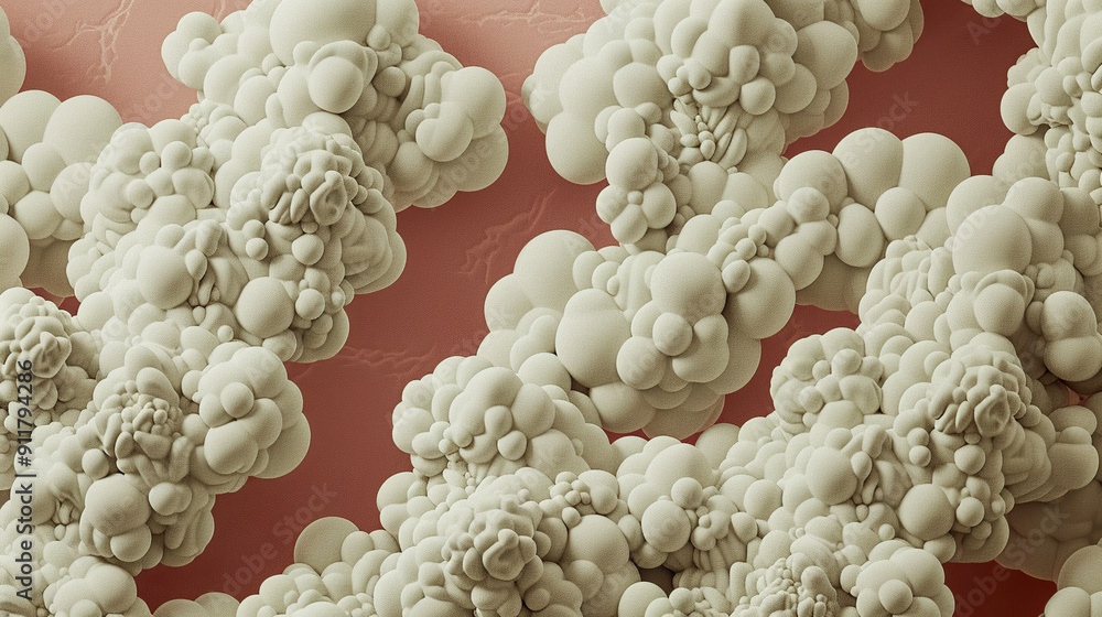 Aufkleber abstract textured pattern with beige and white elements.