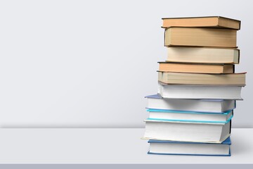 Beautiful classic reading books on the desk