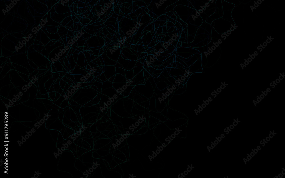 Poster dark green vector pattern with random forms.