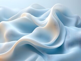 Fototapeta premium a blue and white abstract background image of a white blue white and light blue wave
