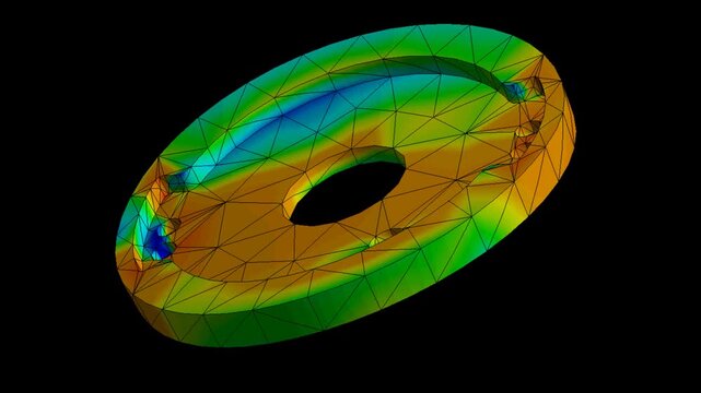 Mechanic simulation engineering - Stress and breakpoint analysis of mechanical part under force and moment conditions
