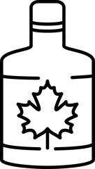 Maple syrup icon. Thanksgiving symbol. Linear style.