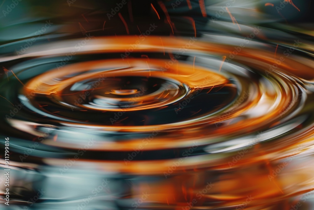 Poster a close-up view of a circular object partially submerged in a body of water, useful for underwater o