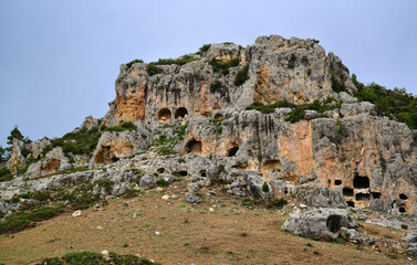 Gokceseki Ancient City is in Ermenek, Turkey.
