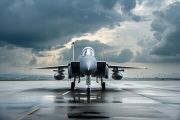 Photo of a fighter jet, bright lighting, aviation