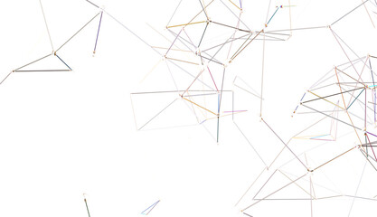The structure of the network connection of points and lines. Data technology.