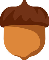 Acorn icon. Thanksgiving symbol. Flat style.