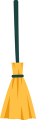 Broom icon. Halloween symbol. Flat icon.