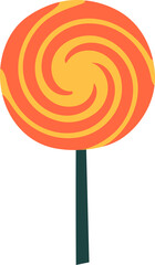 Candy icon. Lollypop symbol. Flat icon.