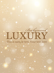 キラキラなゴールドの背景素材（背景　フレーム　バナー　見出し　タイトル　エレガント）	
