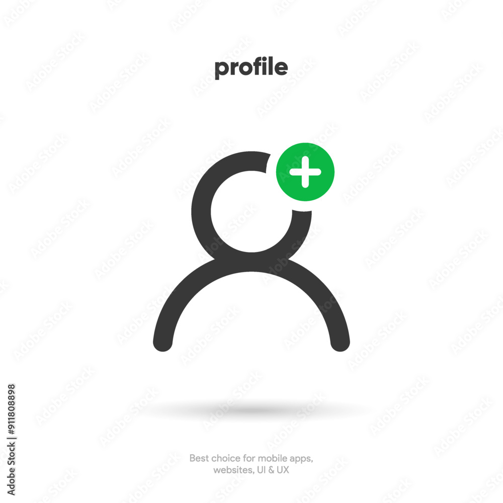 Poster 3d isolated vector elements. minimal modern add friend, people, contact icon emblem symbol. 3d blue 