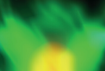 Light Green, Yellow vector blurred shine abstract texture.